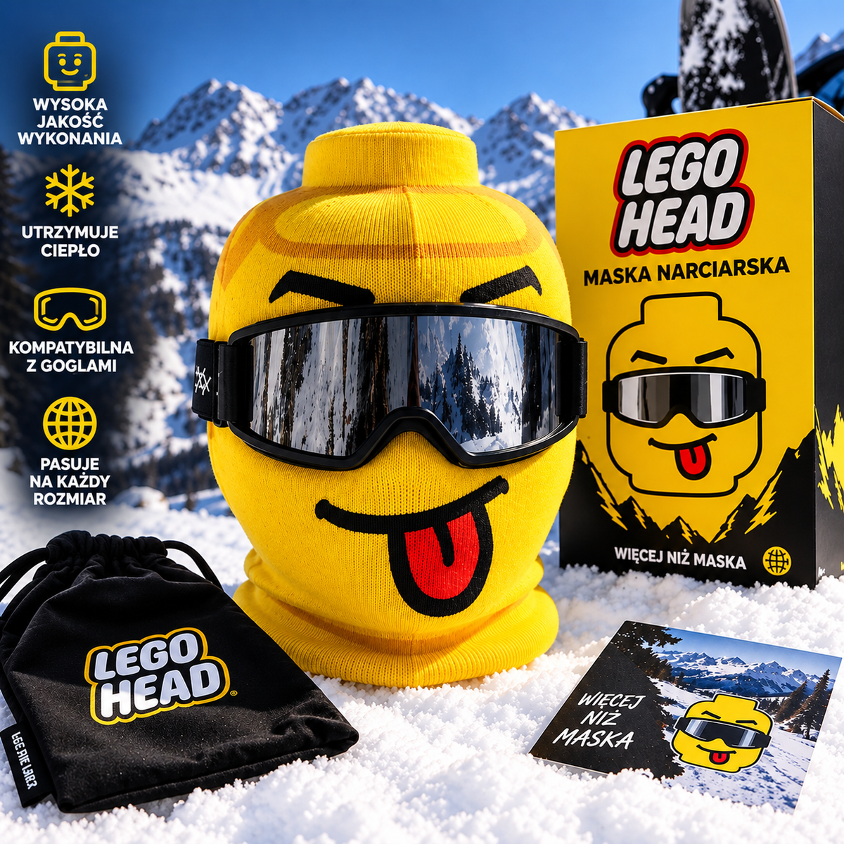 Maska LegoHead od StokBeka